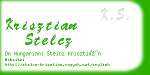 krisztian stelcz business card